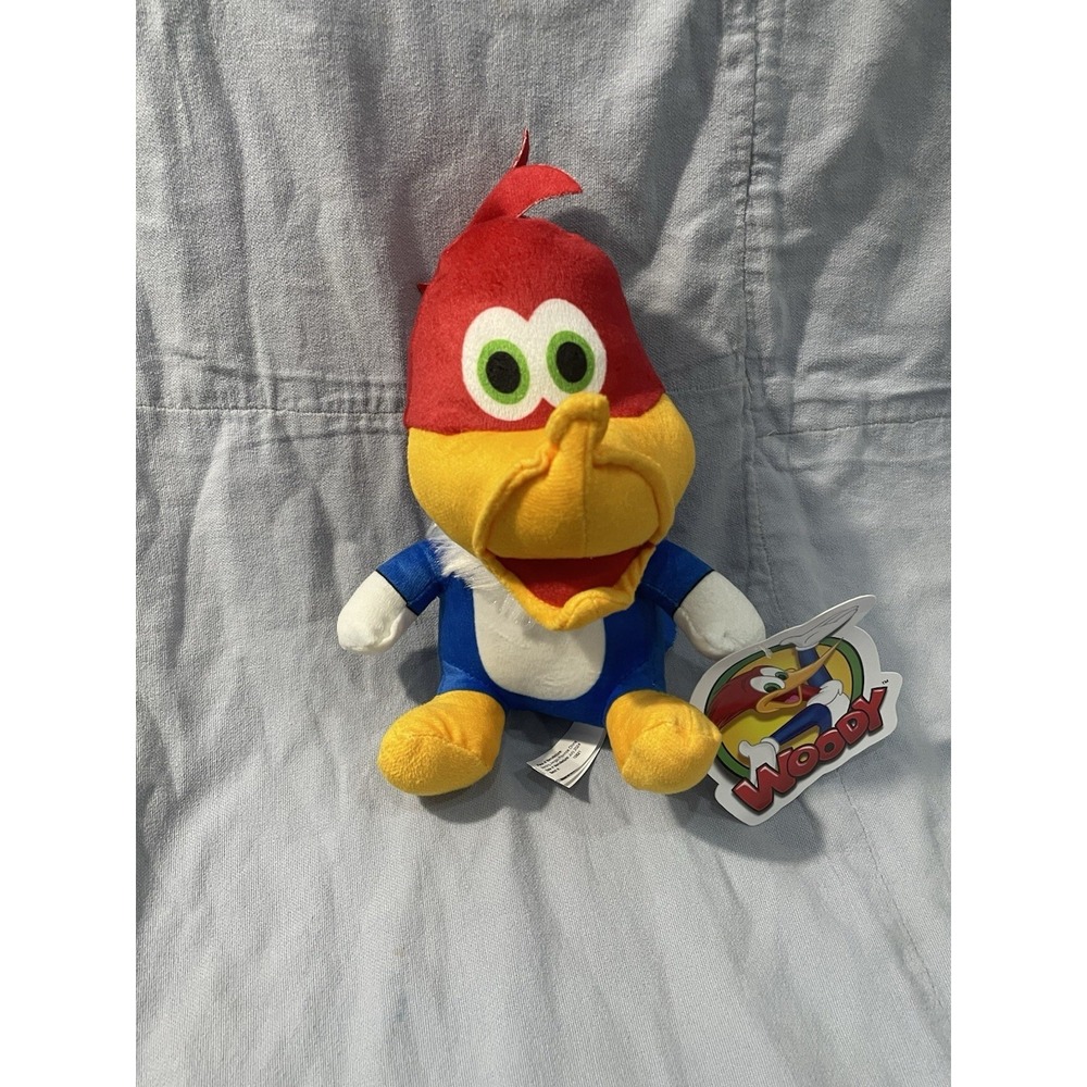 NEW Universal Studios Woody Woodpecker 7"  Original Plush Stuffed Animal Toy‎